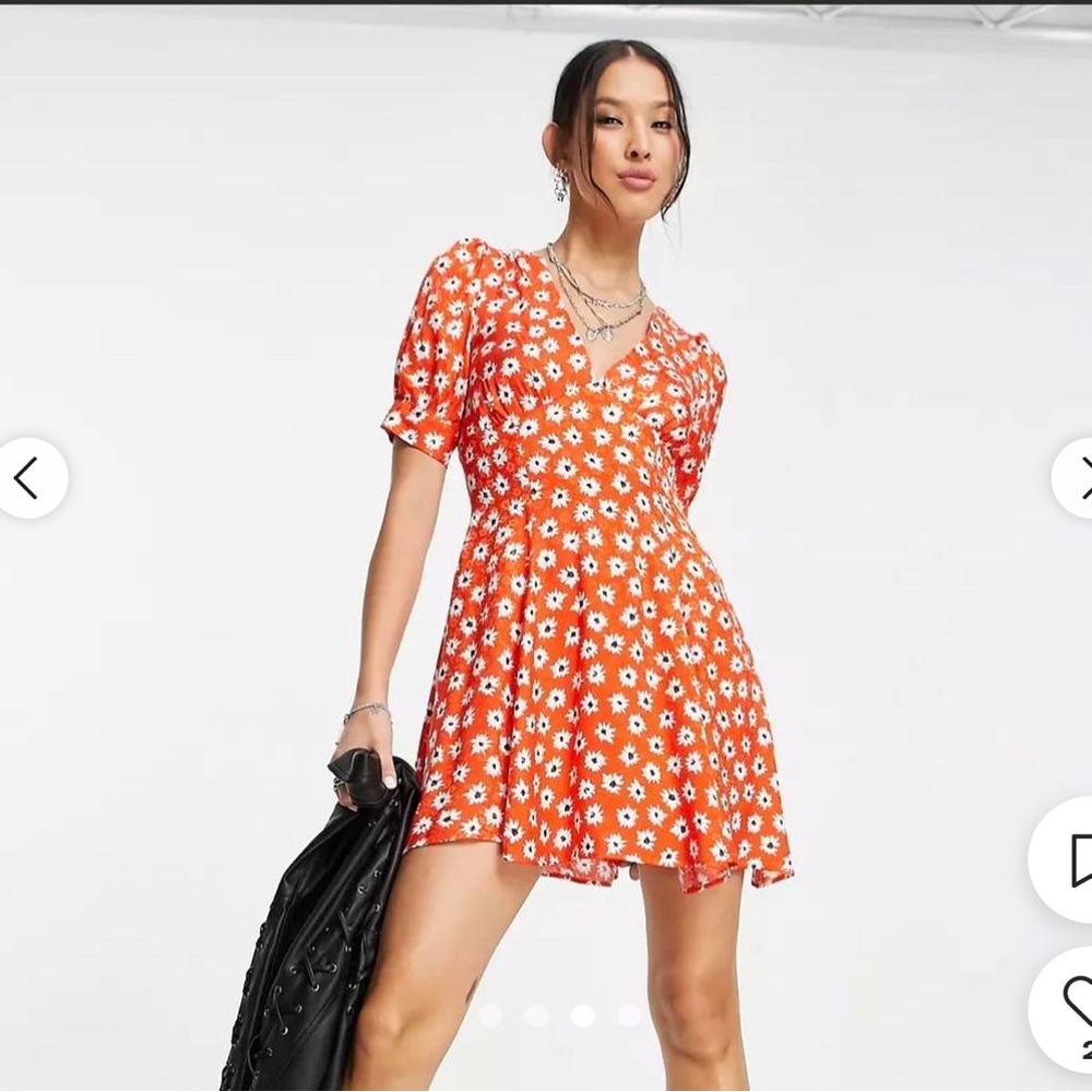 Topshop floral swing tea dress - Picture 3 of 6